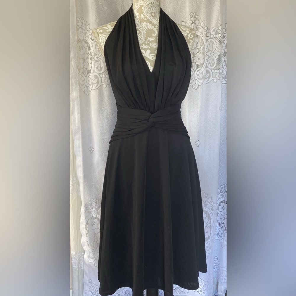 Tadashi Backless A-Line Cocktail Dress